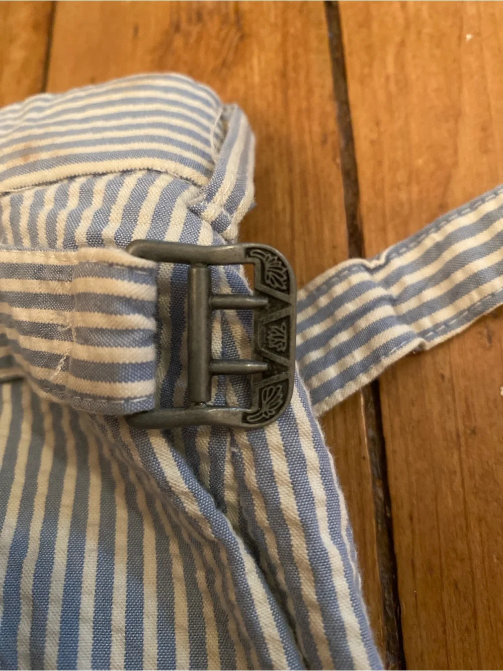 Polo Ralph Lauren Men's Blue and White Seersucker Pants